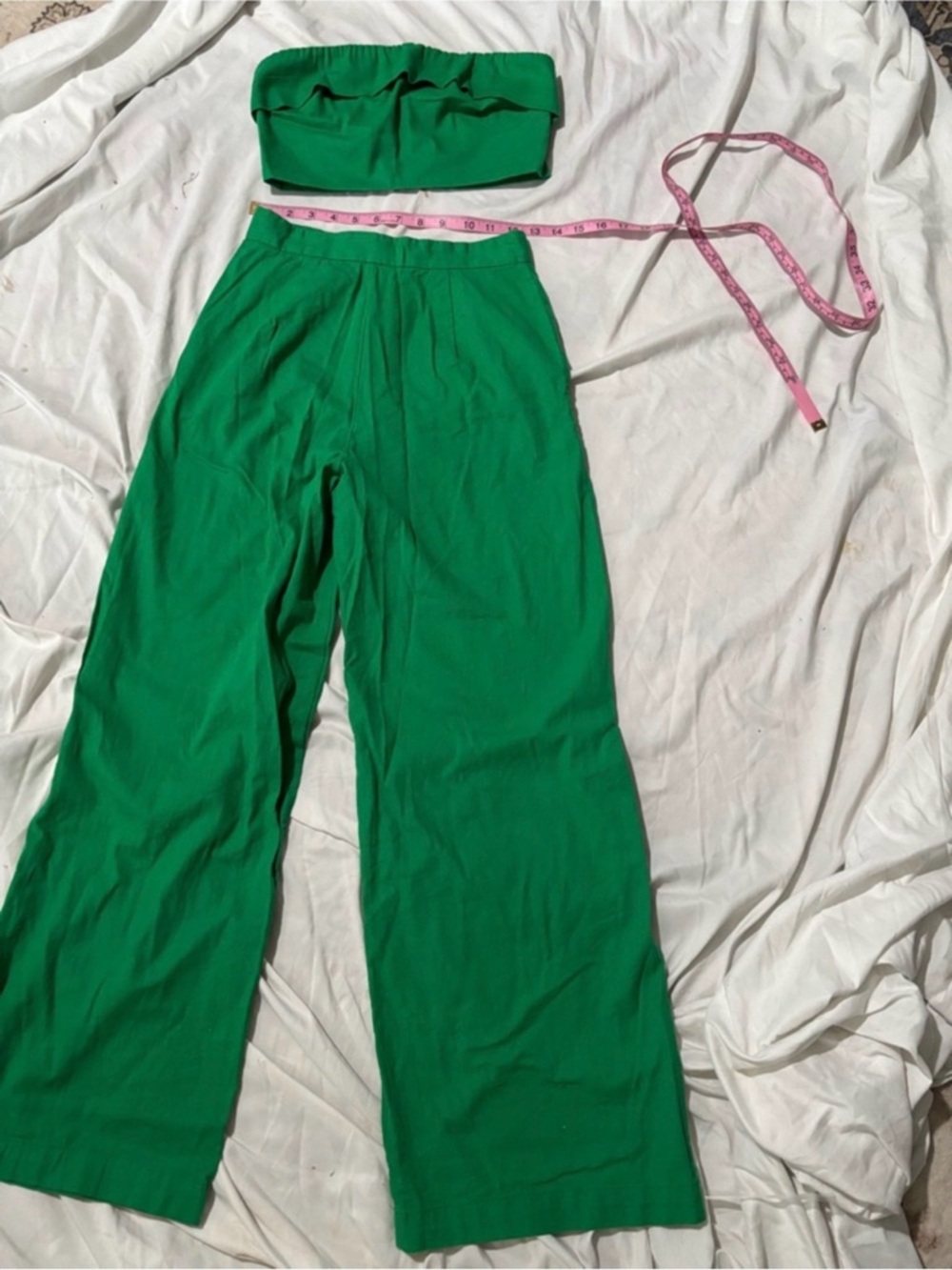 Princess Polly Emerald Green Wide Leg Pants - Picture 8 of 8